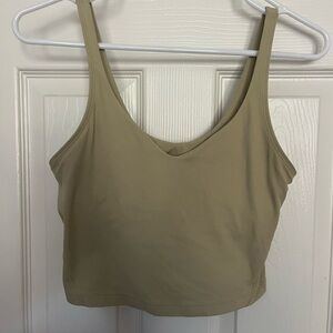 Greenish hue Align Crop Tank Top